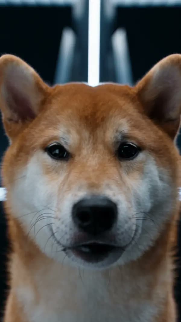 A Shiba Inu dancing upright in an AI dog dance video